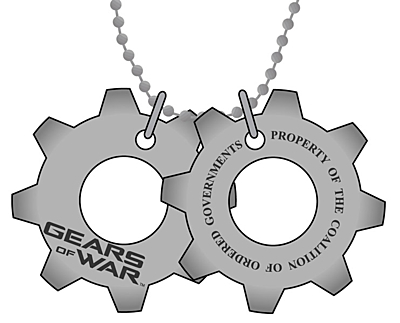 Gears of War - Dog Tags (Psí známky)