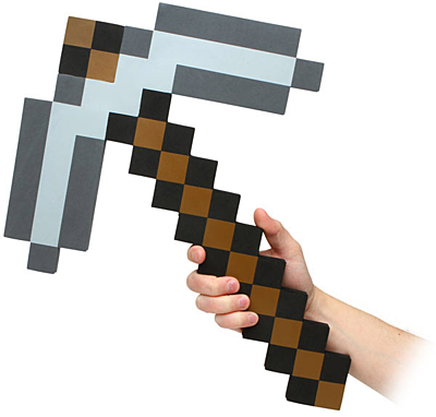 Minecraft - Krumpáč Iron, pěnová replika 45cm