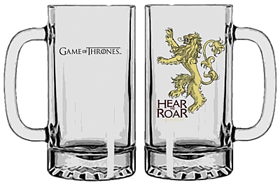 Game of Thrones - Pivní sklenice Lannister