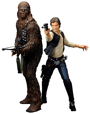Star Wars ARTFX - Han Solo and Chewbacca 2-pack 19cm / 21cm