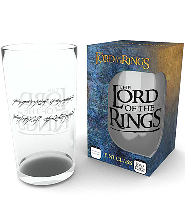 Lord of the Rings - Půlllitrová sklenice Inscription