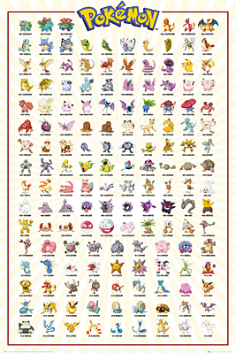 Pokémon - plakát Kanto 61x91cm