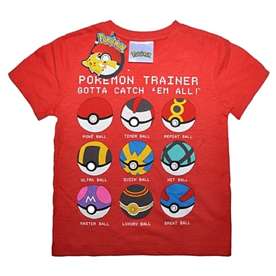 Pokémon - Dětské tričko - Trainer červené