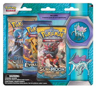 Pokémon: Collector's Pin 3-pack Blister - Suicune