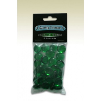 Countery - Opaque Gaming Counters - Emerald Green
