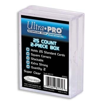 Krabička na karty - UltraPRO plastová, průhledná - 25 karet, 2ks (81172)