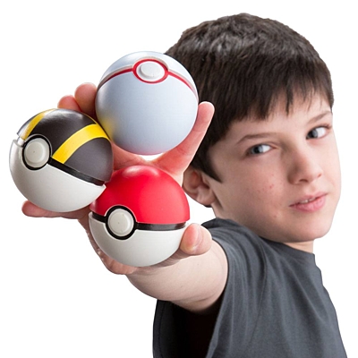 Pokémon - Throw and Catch - Sada 3 pokéballů