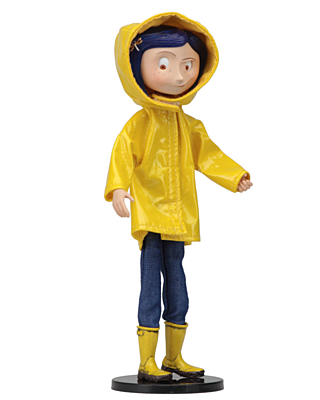 Coraline - Coraline in Rain Coat Bendy Fashion Doll 18 cm