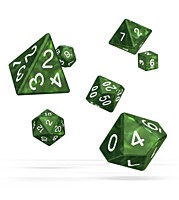 Sada 7 RPG kostek - Marble Green