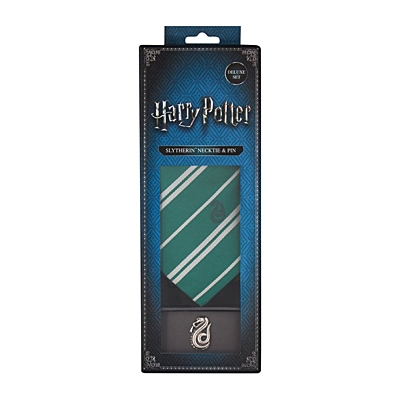 Harry Potter - Kravata a odznáček Zmijozel Deluxe Box