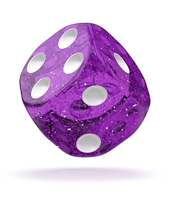 Sada 12 kostek D6 - Speckled Purple (16 mm)