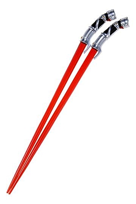 Star Wars - Jídelní hůlky Count Dooku Lightsaber (red)