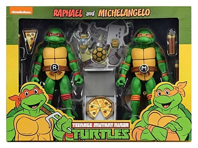 Teenage Mutant Ninja Turtles (TMNT) - Michelangelo and Raphael Action Figure (54103)