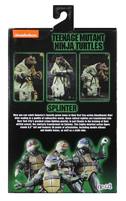 Teenage Mutant Ninja Turtles (TMNT) - 1990 Movie - Splinter Action Figure (54110)