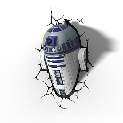 Star Wars 3D LED světlo - R2-D2