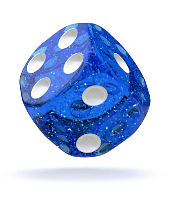 Sada 12 kostek D6 - Speckled Blue (16 mm)