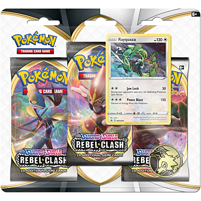 Pokémon: Sword and Shield #2 - Rebel Clash 3-pack Blister - Rayquaza