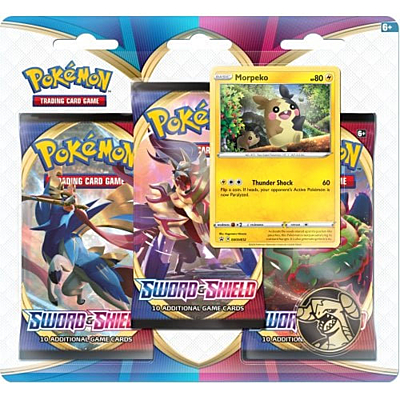 Pokémon: Sword and Shield 3-pack Blister - Morpeko