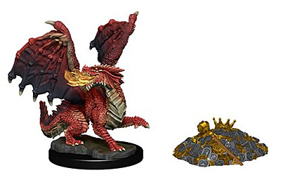 Figurka D&D - Red Dragon Wyrmling - Unpainted (Dungeons & Dragons: Nolzur's Marvelous Miniatures)