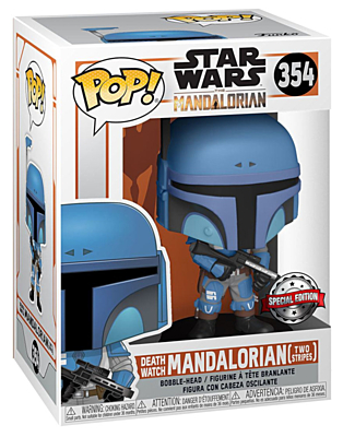 Star Wars: The Mandalorian - Death Watch Mandalorian (Two Stripes) POP Vinyl Bobble-Head Figure