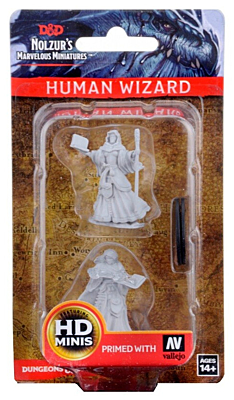 Figurka D&D - Female Human Wizard - Unpainted (Dungeons & Dragons: Nolzur's Marvelous Miniatures)