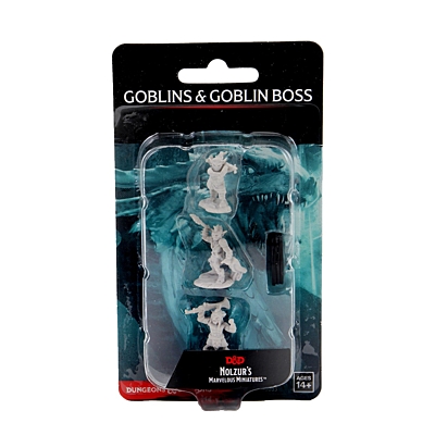 Figurka D&D - Goblins & Goblin Boss - Unpainted (Dungeons & Dragons: Nolzur's Marvelous Miniatures)