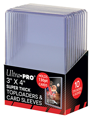 Toploaders & Card Sleeves - Ultra Pro 3x4 Super Thick 130pt (10ks)