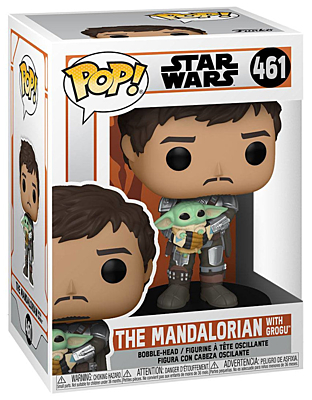 Star Wars: The Mandalorian - The Mandalorian with Grogu POP Vinyl Bobble-Head Figure