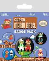 Super Mario Bros. - Placky 5ks - Pin-Back