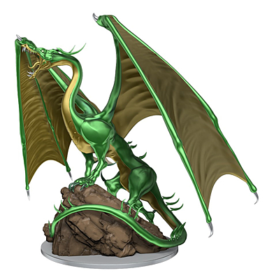 Figurka D&D - Young Emerald Dragon - Unpainted (Dungeons & Dragons: Nolzur's Marvelous Miniatures)