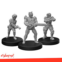 Cyberpunk Red - Sada 3 figurek - Trauma Team B