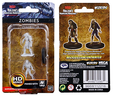 Figurka D&D - Zombies - Unpainted (Dungeons & Dragons: Nolzur's Marvelous Miniatures)