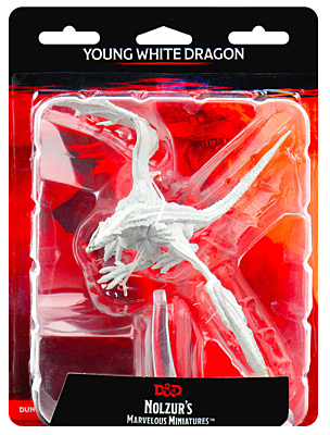 Figurka D&D - Young White Dragon - Unpainted (Dungeons & Dragons: Nolzur's Marvelous Miniatures)
