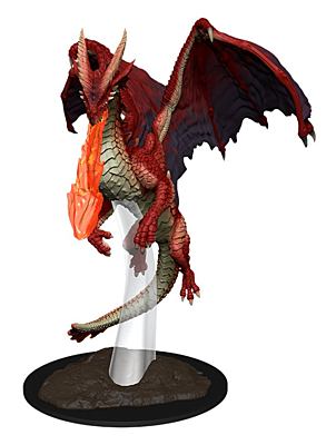 Figurka D&D - Young Red Dragon - Unpainted (Dungeons & Dragons: Nolzur's Marvelous Miniatures)