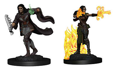 Figurka D&D - Multiclass Female Warlock & Sorcerer - Unpainted (Dungeons & Dragons: Nolzur's Marvelous Miniatures)