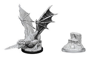 Figurka D&D - White Dragon Wyrmling - Unpainted (Dungeons & Dragons: Nolzur's Marvelous Miniatures)
