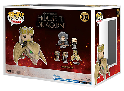 House of the Dragon - Queen Rhaenyra with Syrax POP Vinyl figurka