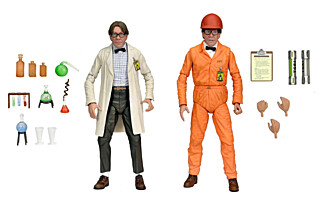 Teenage Mutant Ninja Turtles II - The Secret of the Ooze - Lab Coat Professor Perry and Hazmat Suit Professor Perry 2-pack akční figurka 18 cm