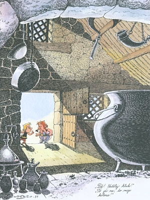 Asterix: Jak Obelix spadl do druidova kotle, když byl malý